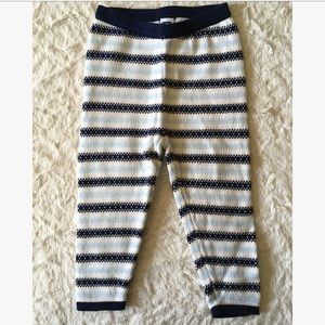 NWOT Janie & Jack striped knit pants blue & white